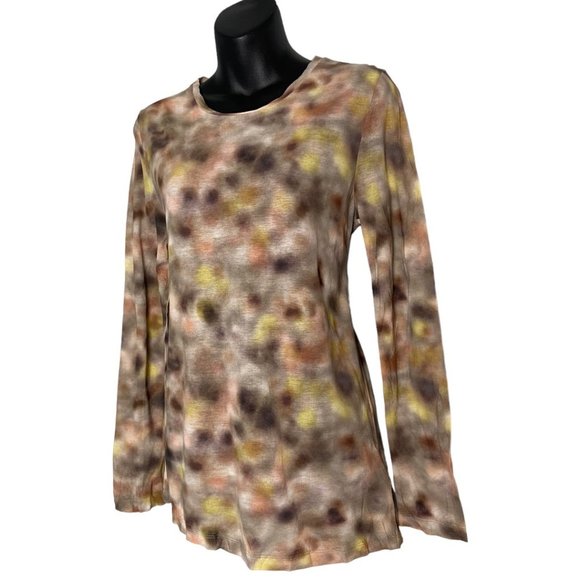 Cos Womens Tie Dye Spot Crewneck Long Sleeve Tee Size Small - Picture 2 of 8